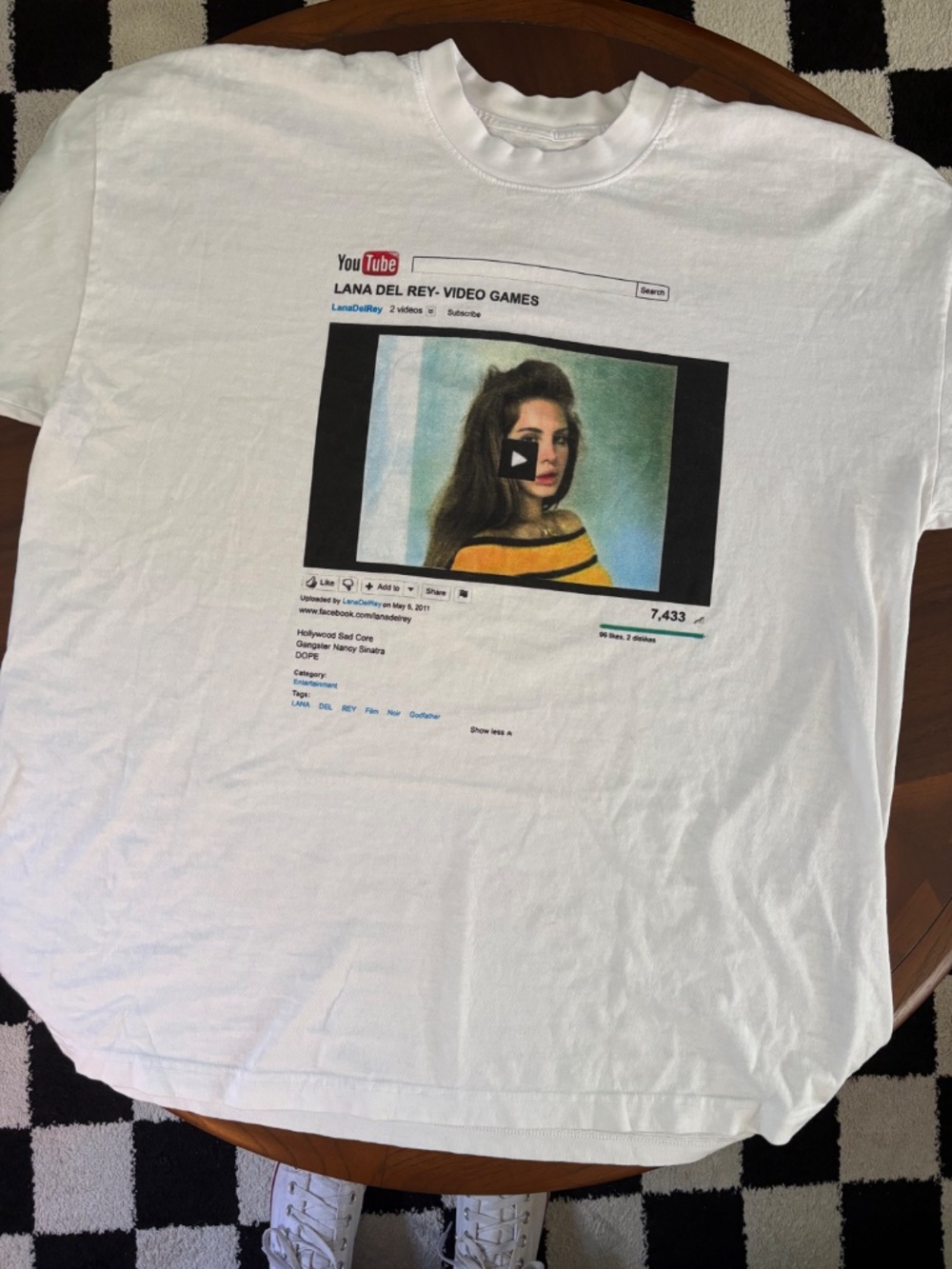 Lana Del Rey Video Games And After That T-Shirt Unisex 2XL NWOT